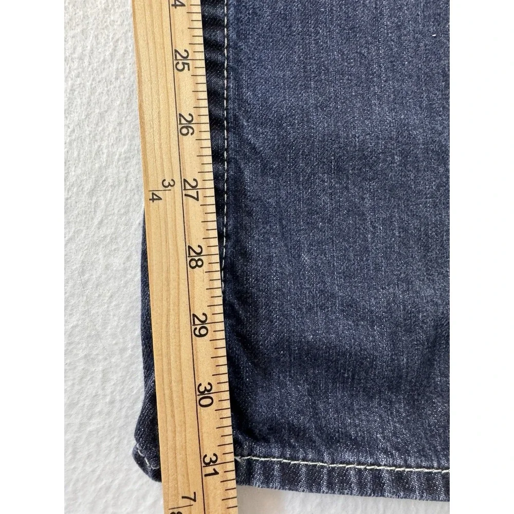 True Religion Mens Straight Leg Jeans Sz 30 (Fits 34x31) Made In USA Vintage EUC
